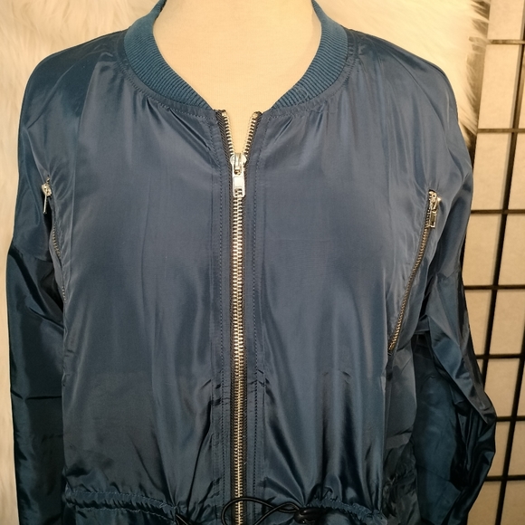 Meaneor Women's Lightweight Jacket/windbreaker Blue Size Small - Picture 2 of 6
